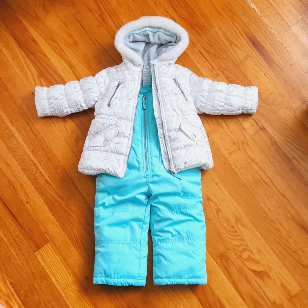 Winter Coat and Snowbib size 24 Months